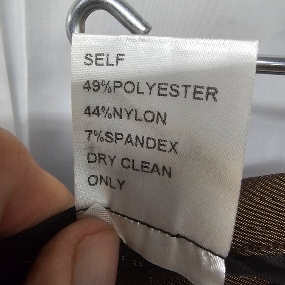 Tadashi Shoji Skirt Taffeta Brown Shimmery Maxi Goth Whimsigoth Formal 14 - Picture 9 of 10